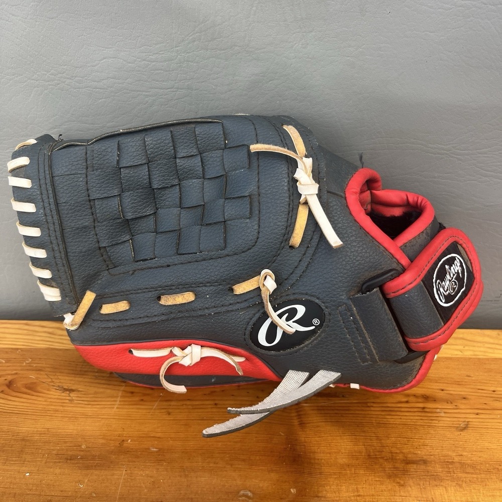 Rawlings Baseball Glove PL115G Player Series 11.5 Inch RHT Navy & Red Leather